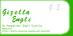 gizella engli business card